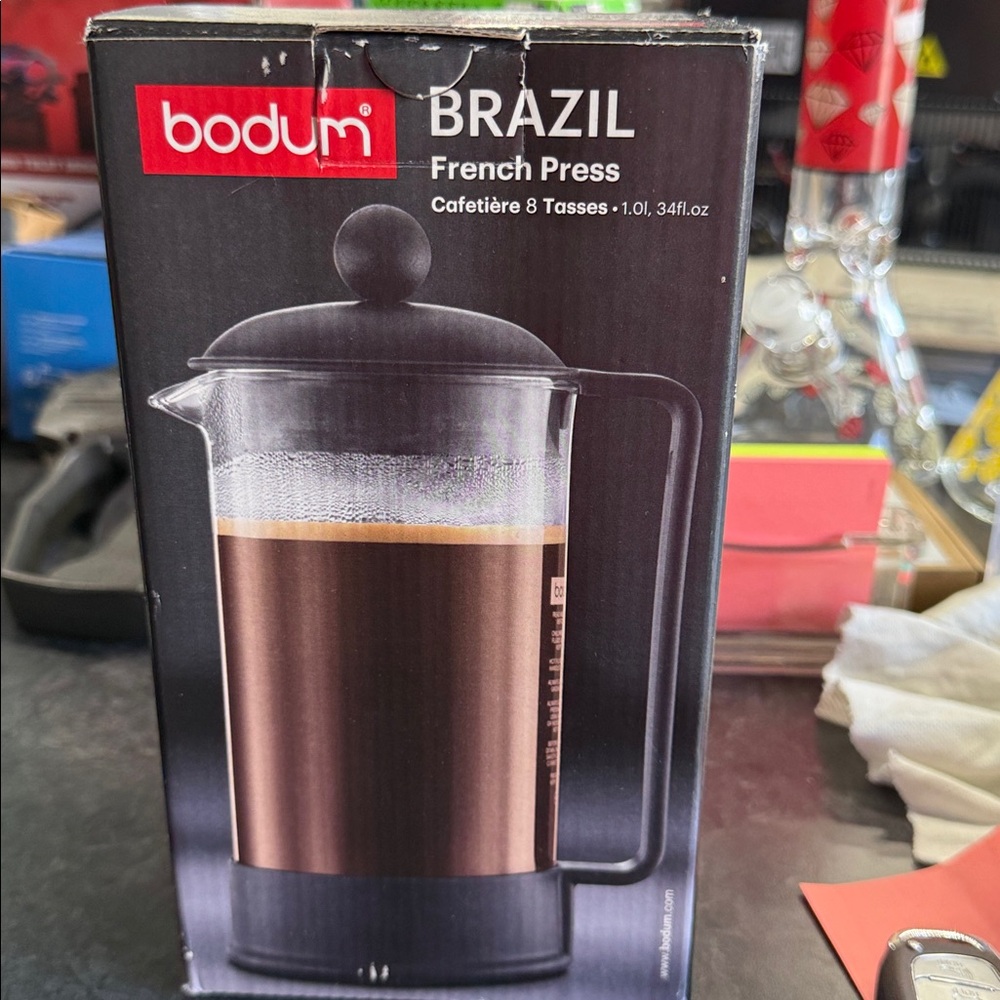 Bodum Brazil French Press in Black and Copper